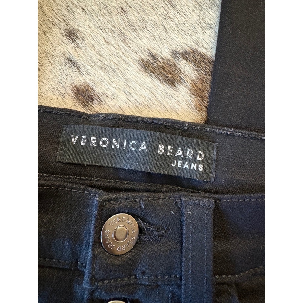 Veronica Beard Carolyn Baby Boot Jeans Size 27 In  Black - Picture 5 of 9
